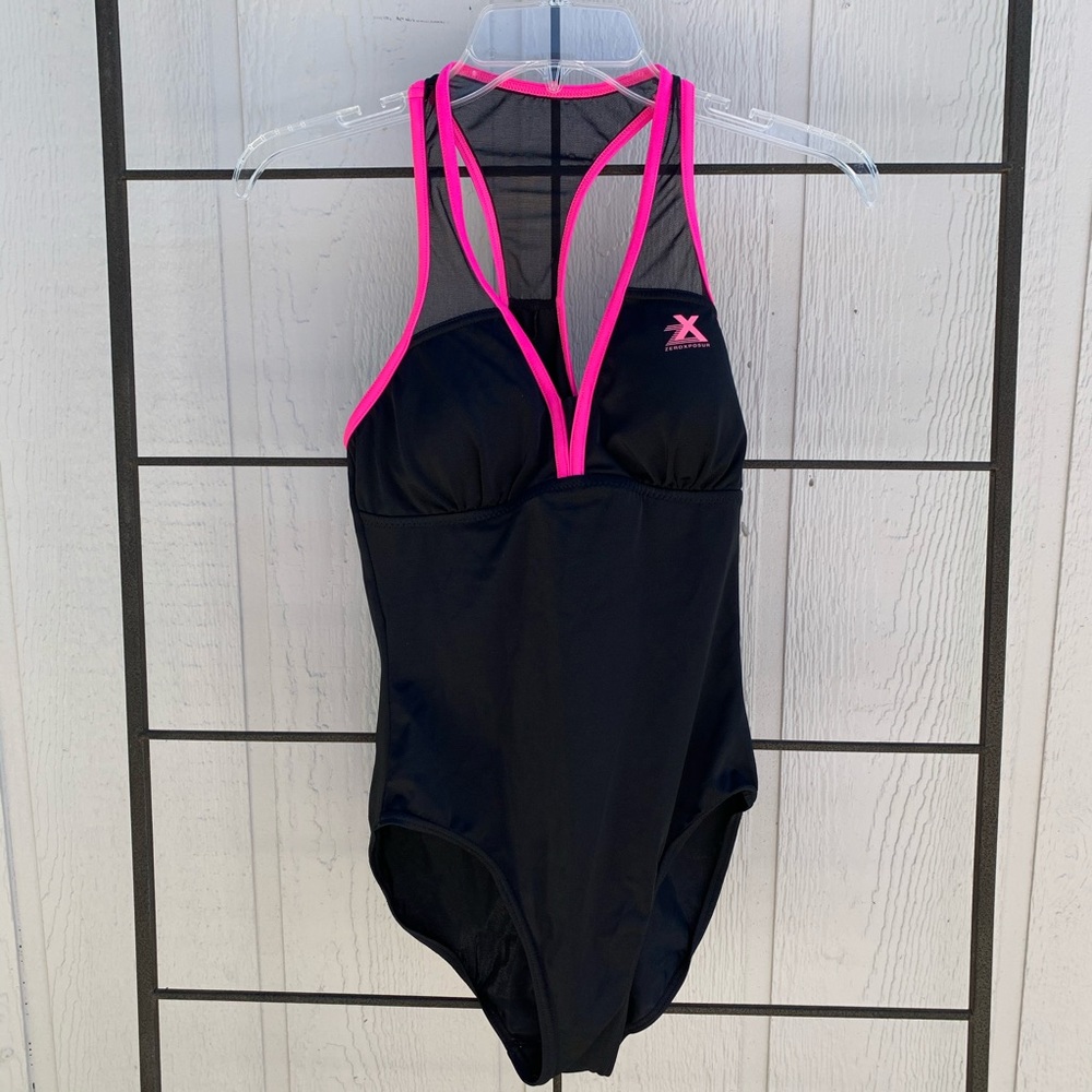 ZeroXposur One Piece Swimsuit Maillot Sport Back Women's Size 6